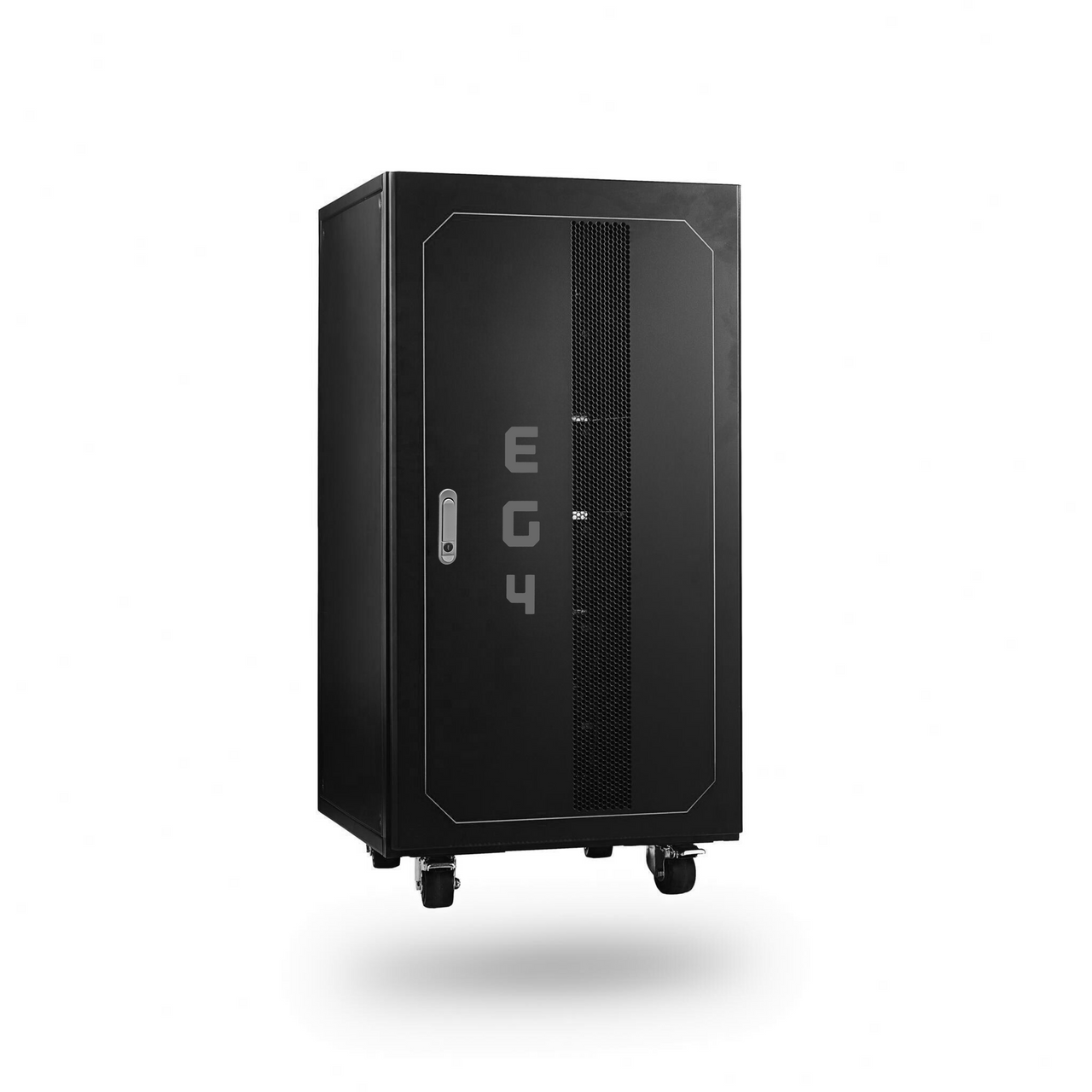 EG4 LifePower4 V2 Lithium Batteries Kit | 30.72kWh | 6 Server Rack Batteries With Pre-Assembled Enclosed Rack | With Door & Wheels | Welded