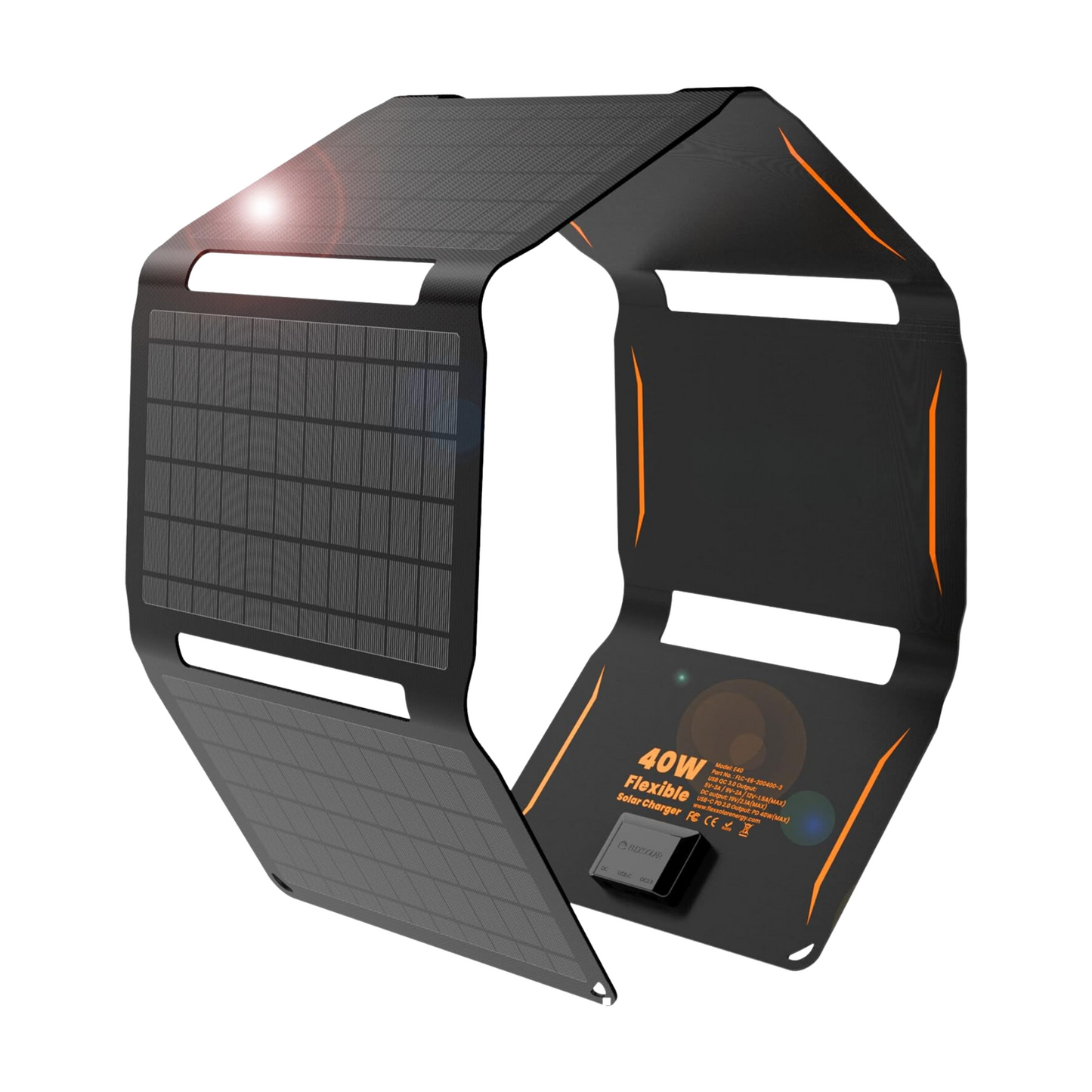 FlexSolar Mini Foldable Solar Panel 40W