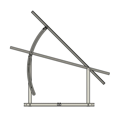 IntegraRack IR-45ASA Adjustable Seasonal Angle BallastRack™ Solar Module Racking System | 1 Frame