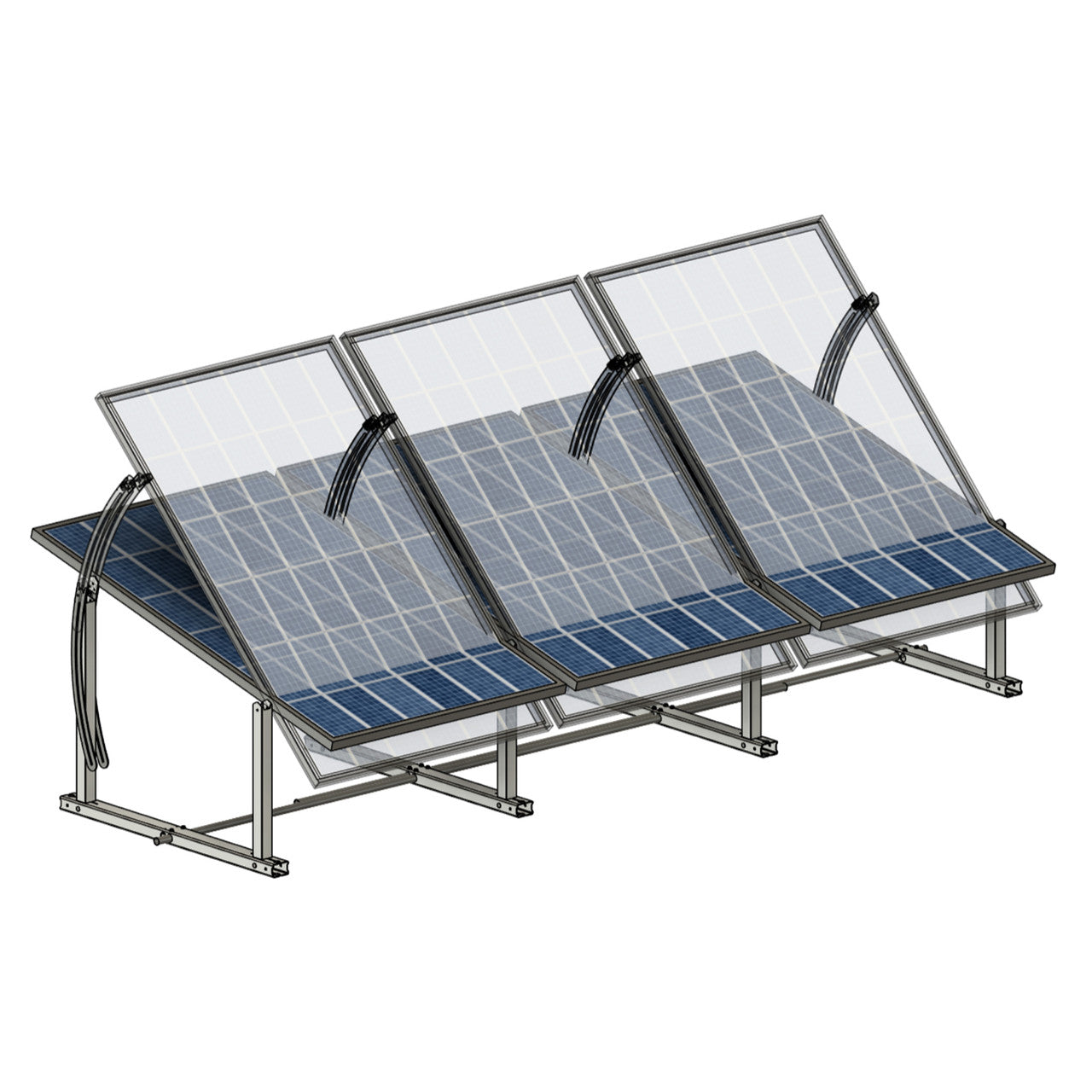 IntegraRack IR-45ASA Adjustable Seasonal Angle BallastRack™ Solar Module Racking System | 1 Frame